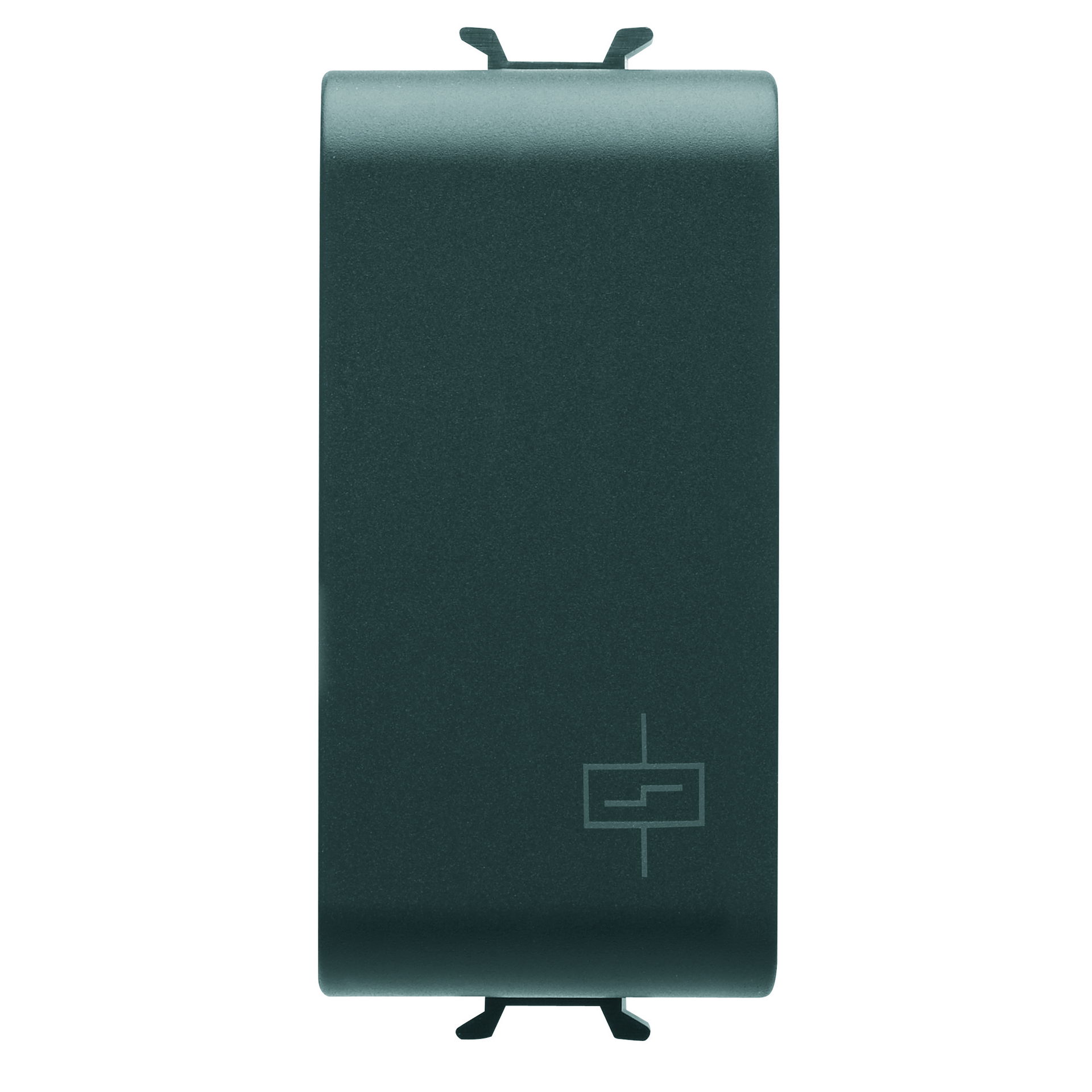 RELÉ PASO A PASO, 4 SECUENCIAS 230Vca 50/60Hz - 2P 10AX 250 Vca - 1 MÓDULO - NEGRO SATINADO - CHORUSMART