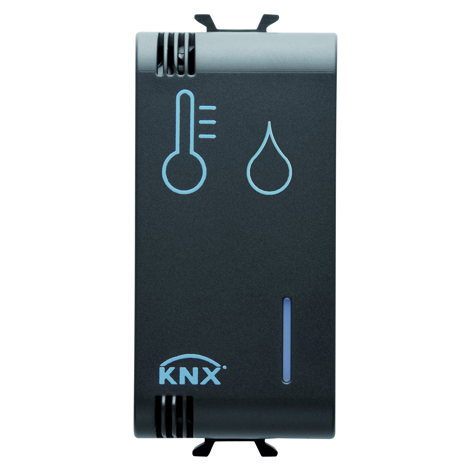 SONDA DE TERMORREGULACIÓN/HUMEDAD KNX - 1 MÓDULO - NEGRO - CHORUSMART