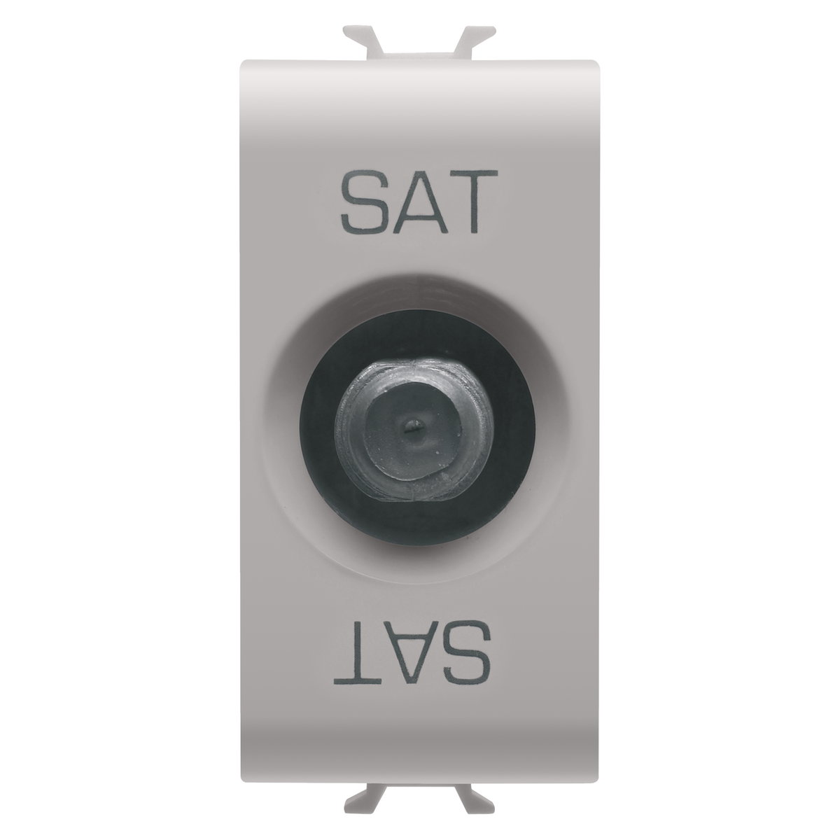 BASE PARA TV/SAT, PROTECCIÓN CLASE A - CONECTOR F HEMBRA - ALIMENTACIÓN 5 dB - 1 MÓDULO - BEIGE NATURAL SATINADO - CHORUSMART