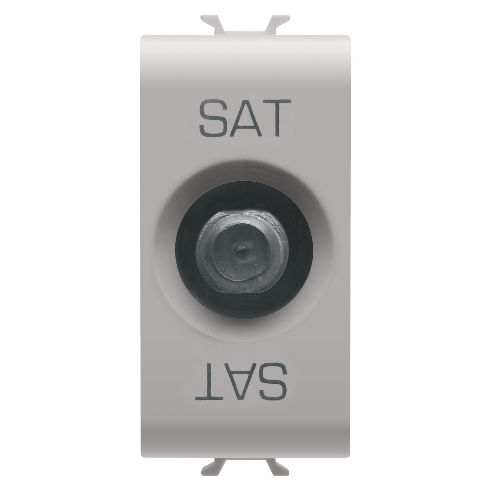 BASE PARA TV/SAT, PROTECCIÓN CLASE A - CONECTOR F HEMBRA - ALIMENTACIÓN 5 dB - 1 MÓDULO - BEIGE NATURAL SATINADO - CHORUSMART