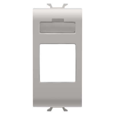 ADAPTADORES PREPARADOS PARA ALOJAMIENTO DE CONECTORES DE DATOS - TIPO JACK AMP/KEYSTONE - 1 MÓDULO - BEIGE NATURAL - CHORUSMART