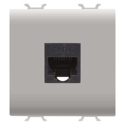 BASE RJ45 - CATEGORÍA 5e - UTP - 2 MÓDULOS - BEIGE SATINADO NATURAL - CHORUSMART