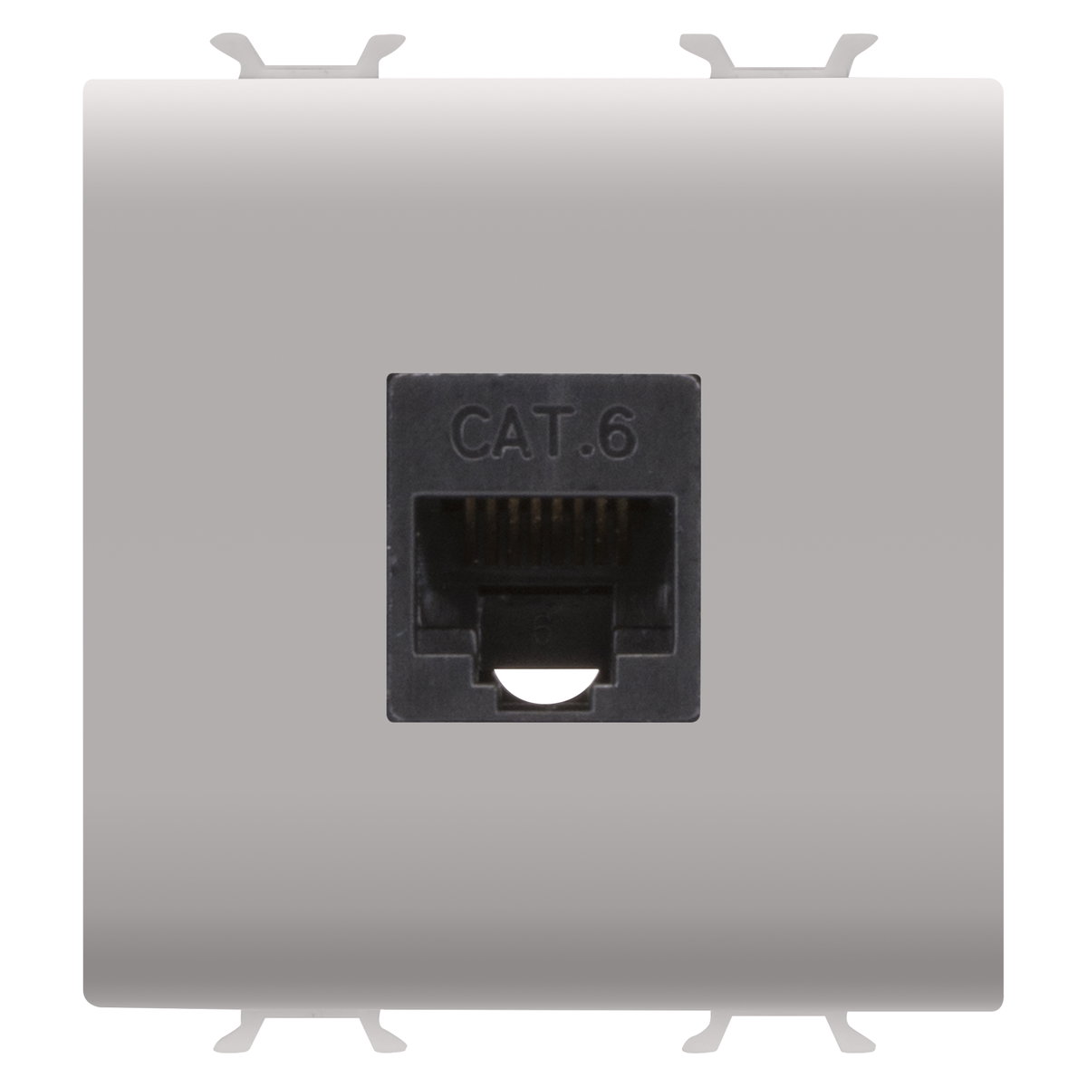 BASE RJ45 - CATEGORÍA 6 - UTP - 2 MÓDULOS - BLANCO SATINADO - CHORUSMART