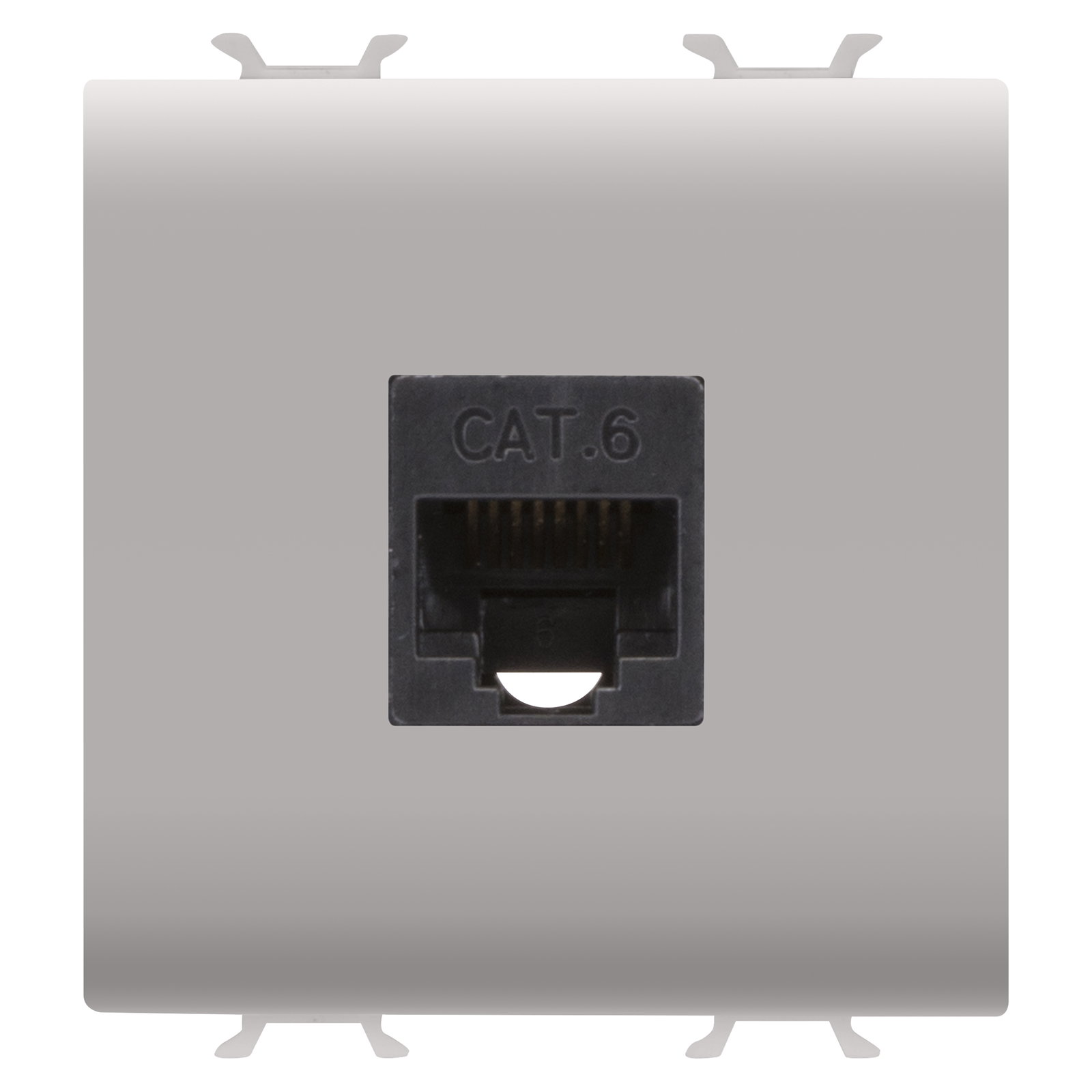 BASE RJ45 - CATEGORÍA 6 - UTP - 2 MÓDULOS - BLANCO SATINADO - CHORUSMART
