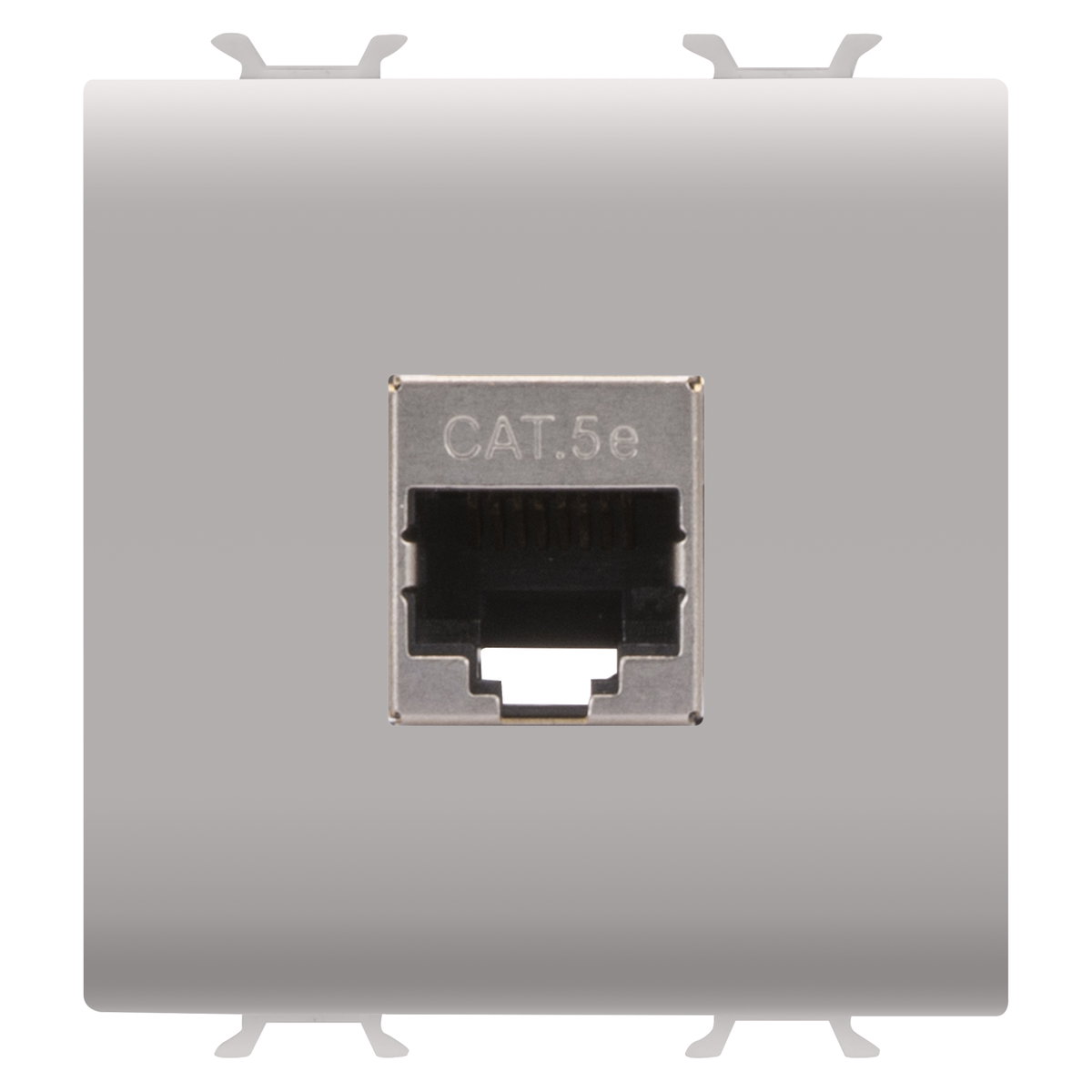 BASE RJ45 - CATEGORÍA 5e - FTP - 2 MÓDULOS - SATÉN BEIGE NATURAL - CHORUSMART