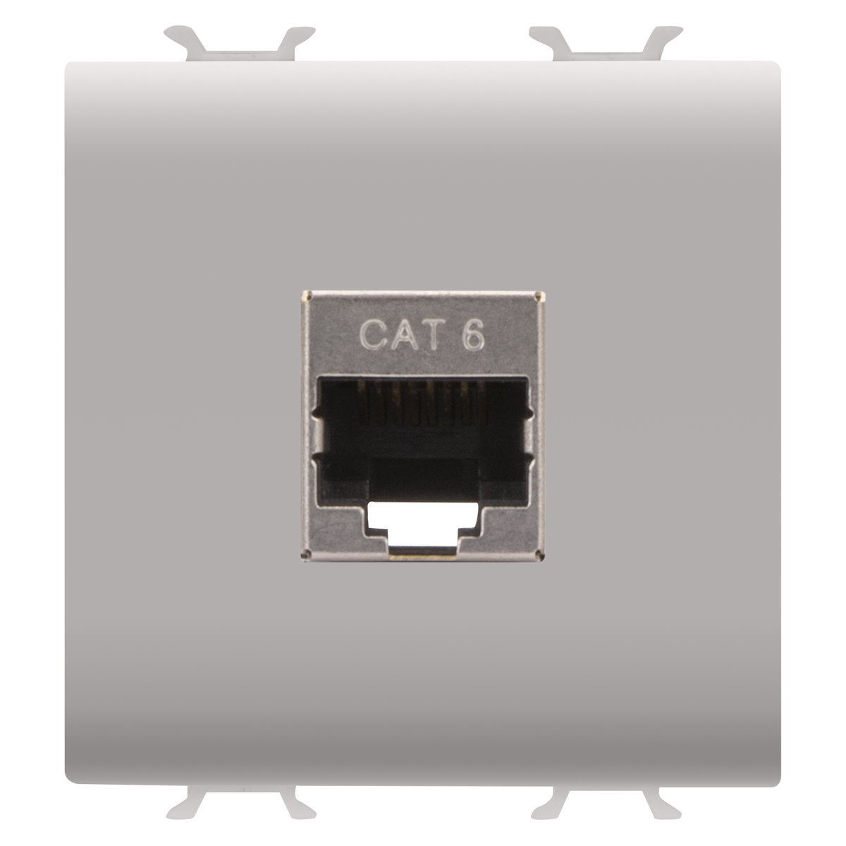 BASE RJ45 - CATEGORÍA 6 - FTP - 2 MÓDULOS - BEIGE SATINADO NATURAL - CHORUSMART