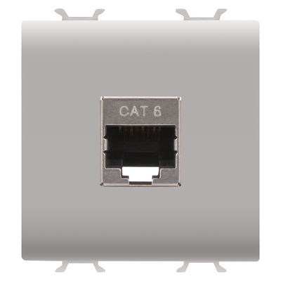 BASE RJ45 - CATEGORÍA 6 - FTP - 2 MÓDULOS - BEIGE SATINADO NATURAL - CHORUSMART