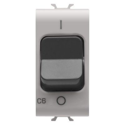 INTERRUPTOR AUTOMÁTICO MAGNETOTÉRMICO - CURVA C - 1P 6A 230Vca - 1 MÓDULO - BEIGE NATURAL SATINADO - CHORUSMART