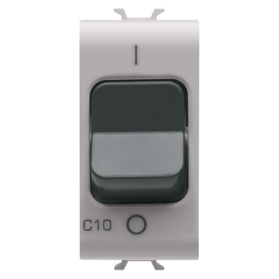 INTERRUPTOR AUTOMÁTICO MAGNETOTÉRMICO - CURVA C - 1P 10A 230Vca - 1 MÓDULO - BEIGE NATURAL SATINADO - CHORUSMART
