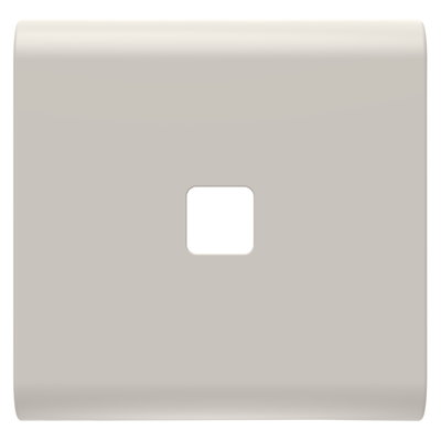 TECLA INTERCAMBIABLE PARA MANDOS AXIALES - A COMPLETAR CON LENTE - 2 MÓDULOS - BEIGE NATURAL SATINADO - CHORUSMART