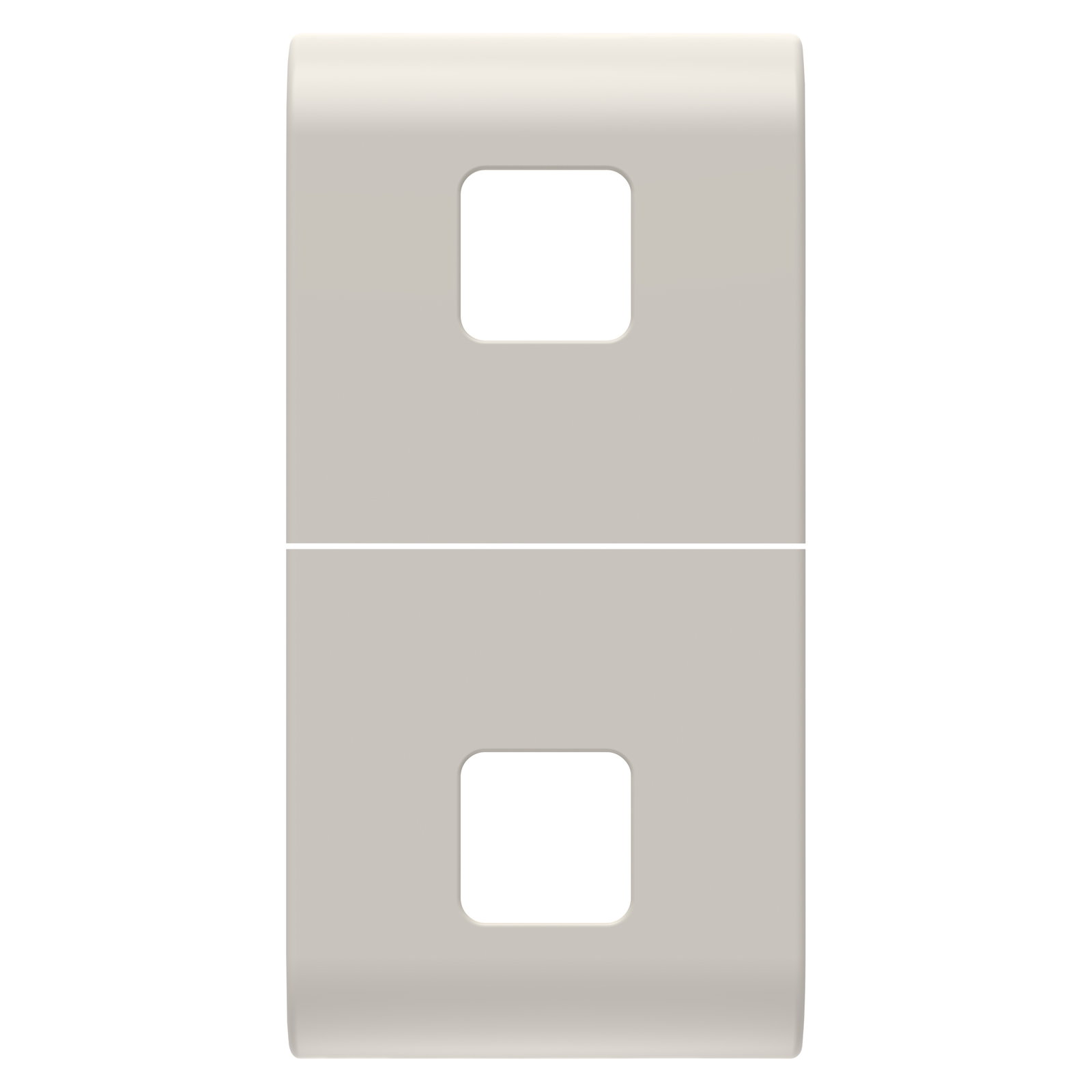 TECLA INTERCAMBIABLE PARA MANDOS AXIALES - A COMPLETAR CON 2 LENTES - 1 MÓDULO - NATURAL BEIGE SATINADO - CHORUSMART