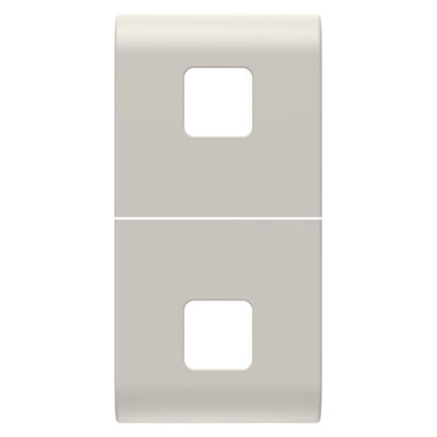 TECLA INTERCAMBIABLE PARA MANDOS AXIALES - A COMPLETAR CON 2 LENTES - 1 MÓDULO - NATURAL BEIGE SATINADO - CHORUSMART
