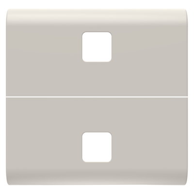 TECLA INTERCAMBIABLE PARA MANDOS AXIALES - A COMPLETAR CON 2 LENTES - 2 MÓDULOS - NATURAL BEIGE SATINADO - CHORUSMART