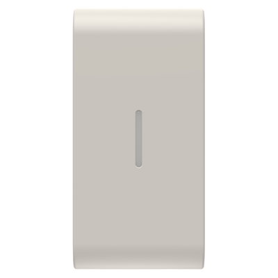 TECLA INTERCAMBIABLE PARA MANDOS AXIALES - CON DIFUSOR - 1 MÓDULO - BEIGE NATURAL SATINADO - CHORUSMART