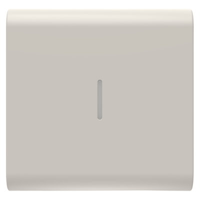 TECLA INTERCAMBIABLE PARA MANDOS AXIALES - CON DIFUSOR - 2 MÓDULOS - BEIGE NATURAL SATINADO - CHORUSMART