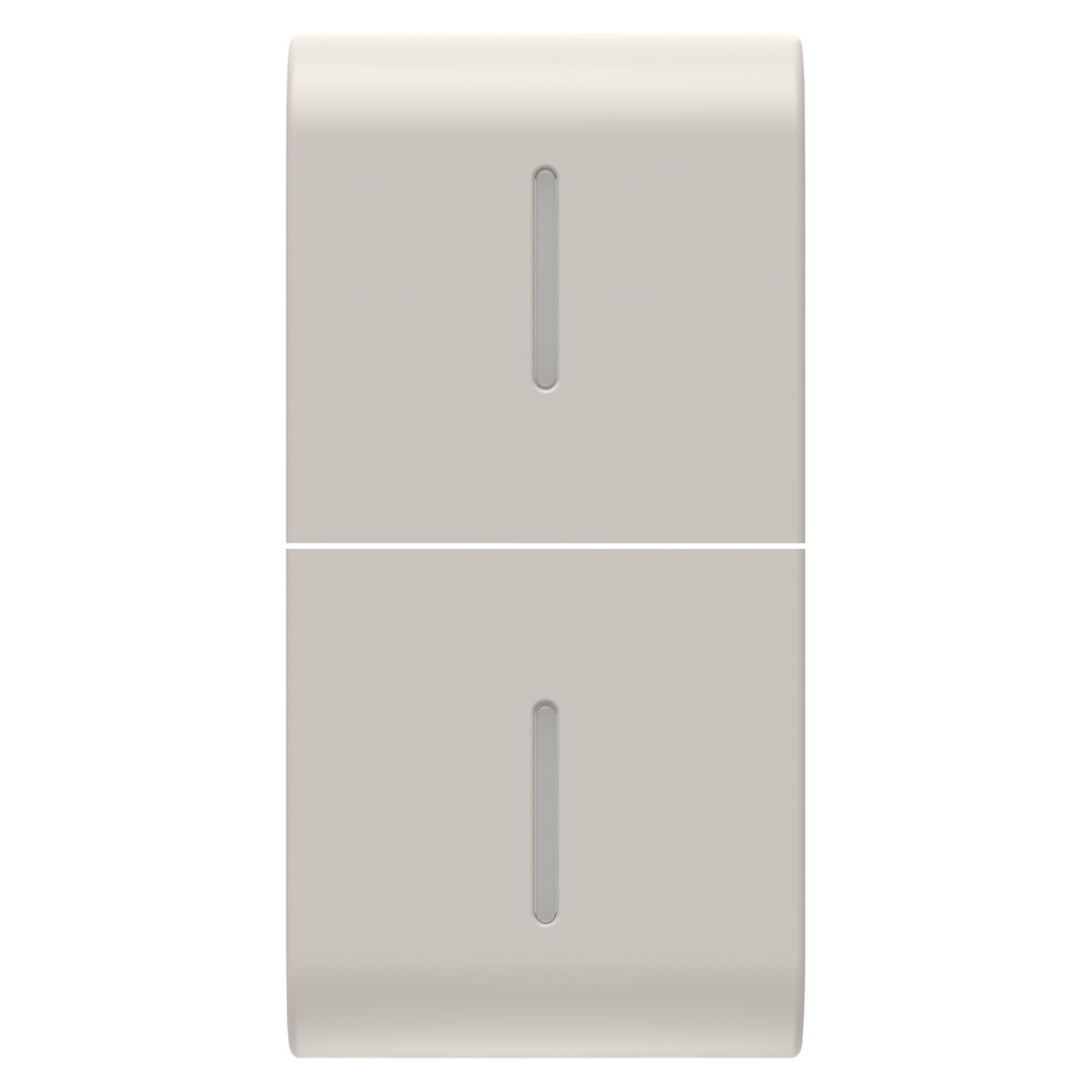 TECLA INTERCAMBIABLE PARA MANDOS AXIALES - CON 2 DIFUSORES - 1 MÓDULO - BEIGE NATURAL SATINADO - CHORUSMART