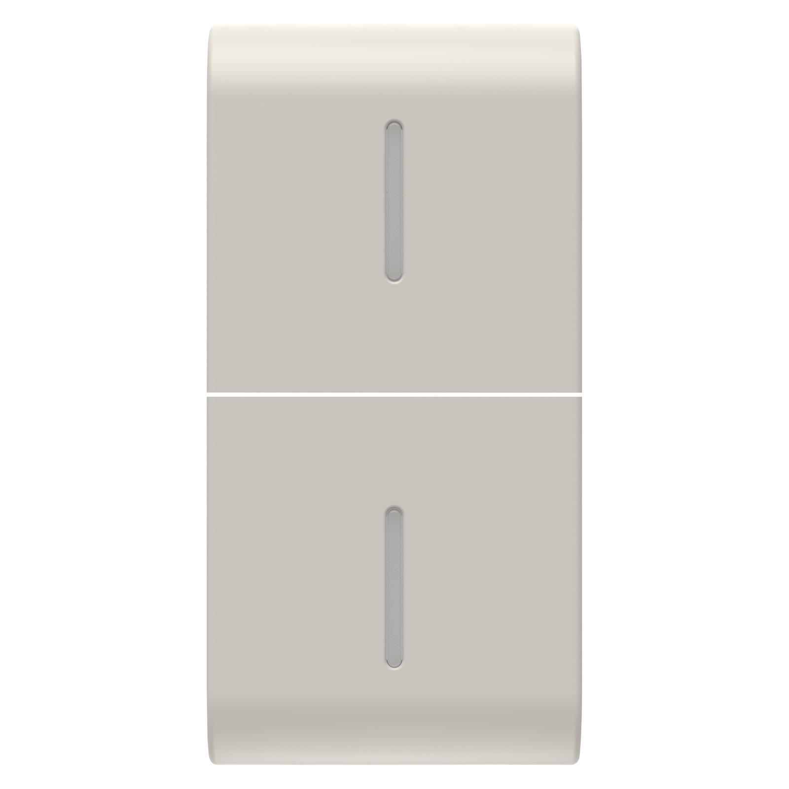 TECLA INTERCAMBIABLE PARA MANDOS AXIALES - CON 2 DIFUSORES - 1 MÓDULO - BEIGE NATURAL SATINADO - CHORUSMART