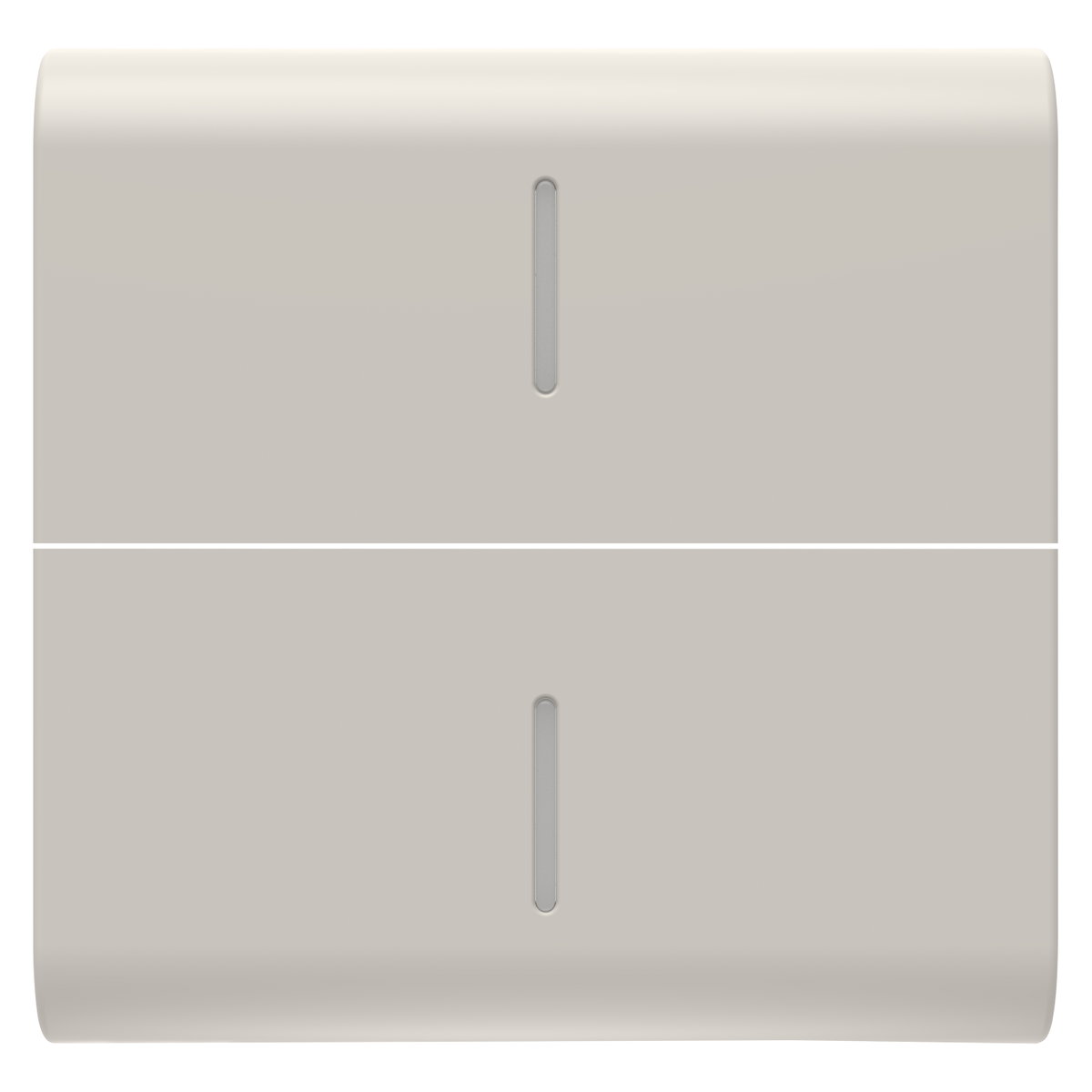 TECLA INTERCAMBIABLE PARA MANDOS AXIALES - CON 2 DIFUSORES - 2 MÓDULOS - BEIGE NATURAL SATINADO - CHORUSMART