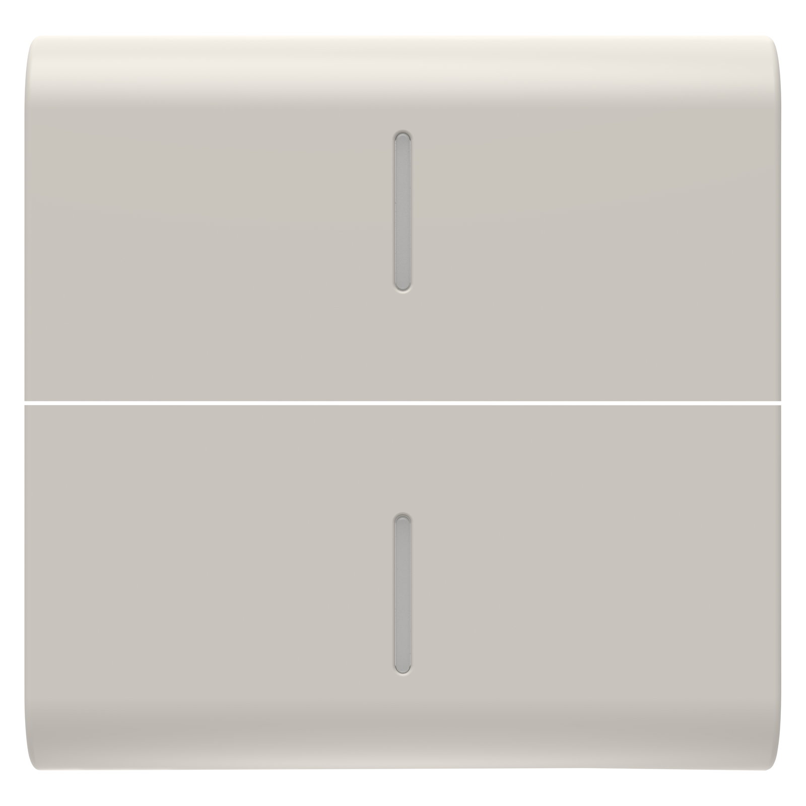TECLA INTERCAMBIABLE PARA MANDOS AXIALES - CON 2 DIFUSORES - 2 MÓDULOS - BEIGE NATURAL SATINADO - CHORUSMART