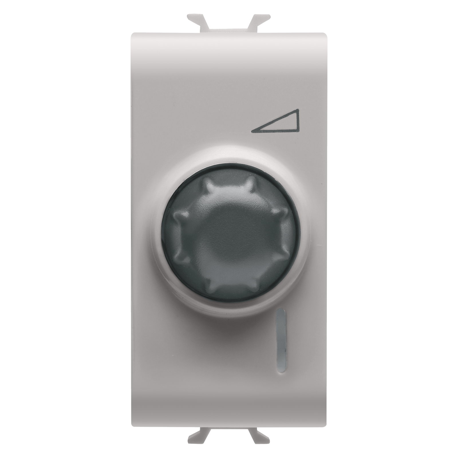 REGULADOR ELECTRÓNICO ROTATIVO UNIVERSAL - 230 Vca 50 Hz - NATURAL BEIGE SATINADO - 1 MÓDULO - CHORUSMART