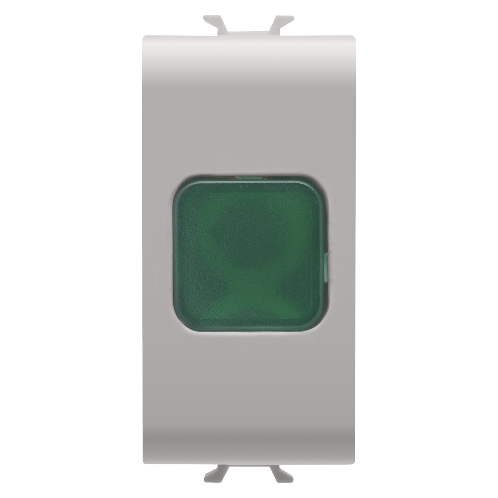 INDICADOR LUMINOSO SIMPLE - VERDE - 1 MÓDULO - BEIGE NATURAL SATINADO - CHORUSMART