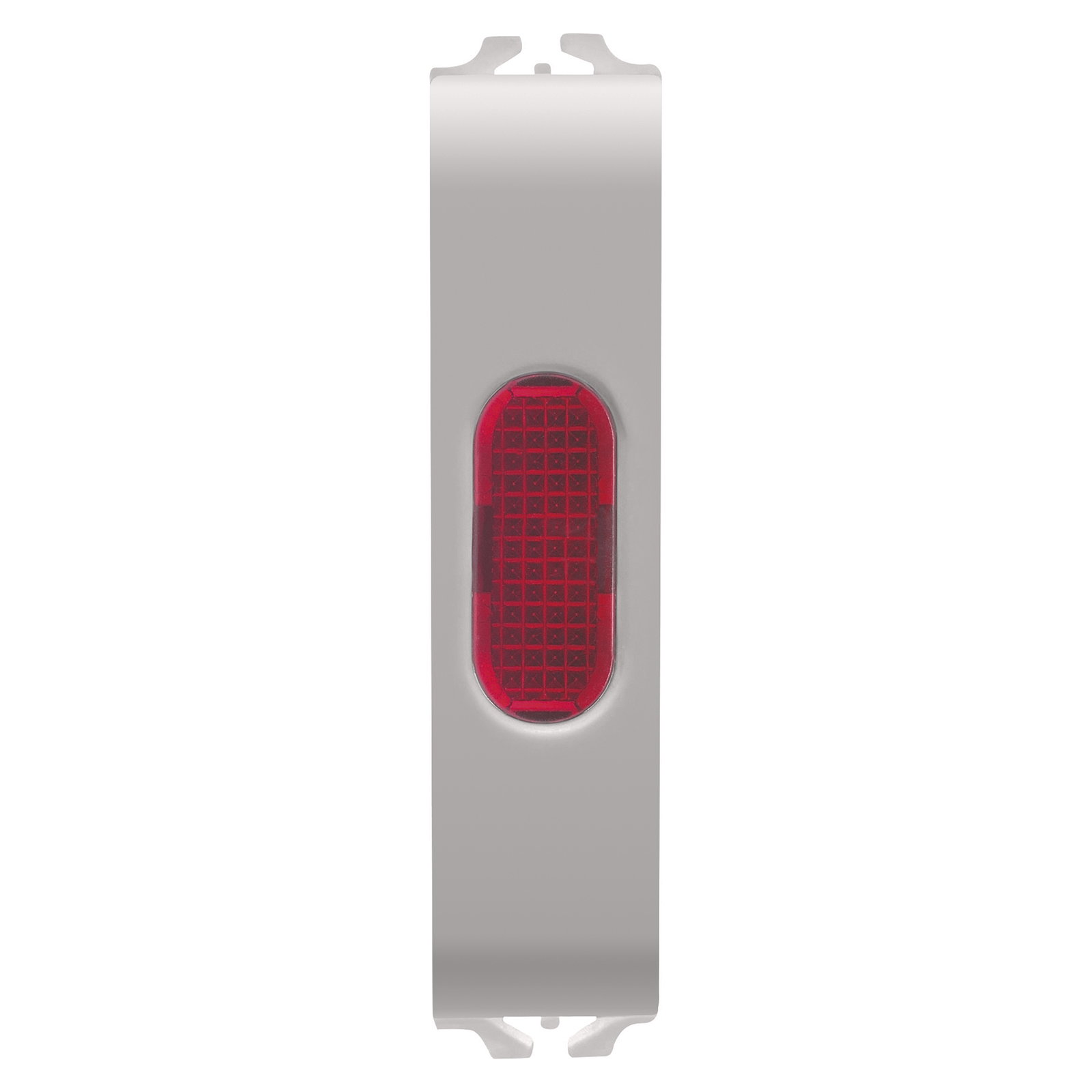 INDICADOR LUMINOSO SIMPLE - ROJO - 1/2 MÓDULOS - BEIGE NATURAL SATINADO - CHORUSMART