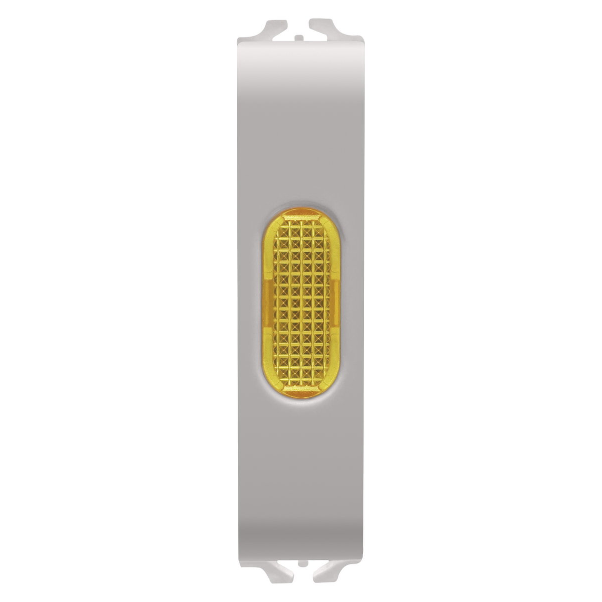 INDICADOR LUMINOSO SIMPLE - ÁMBAR - 1/2 MÓDULOS - BEIGE NATURAL SATINADO - CHORUSMART