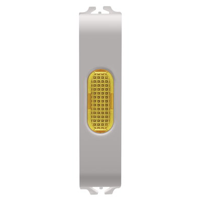 INDICADOR LUMINOSO SIMPLE - ÁMBAR - 1/2 MÓDULOS - BEIGE NATURAL SATINADO - CHORUSMART