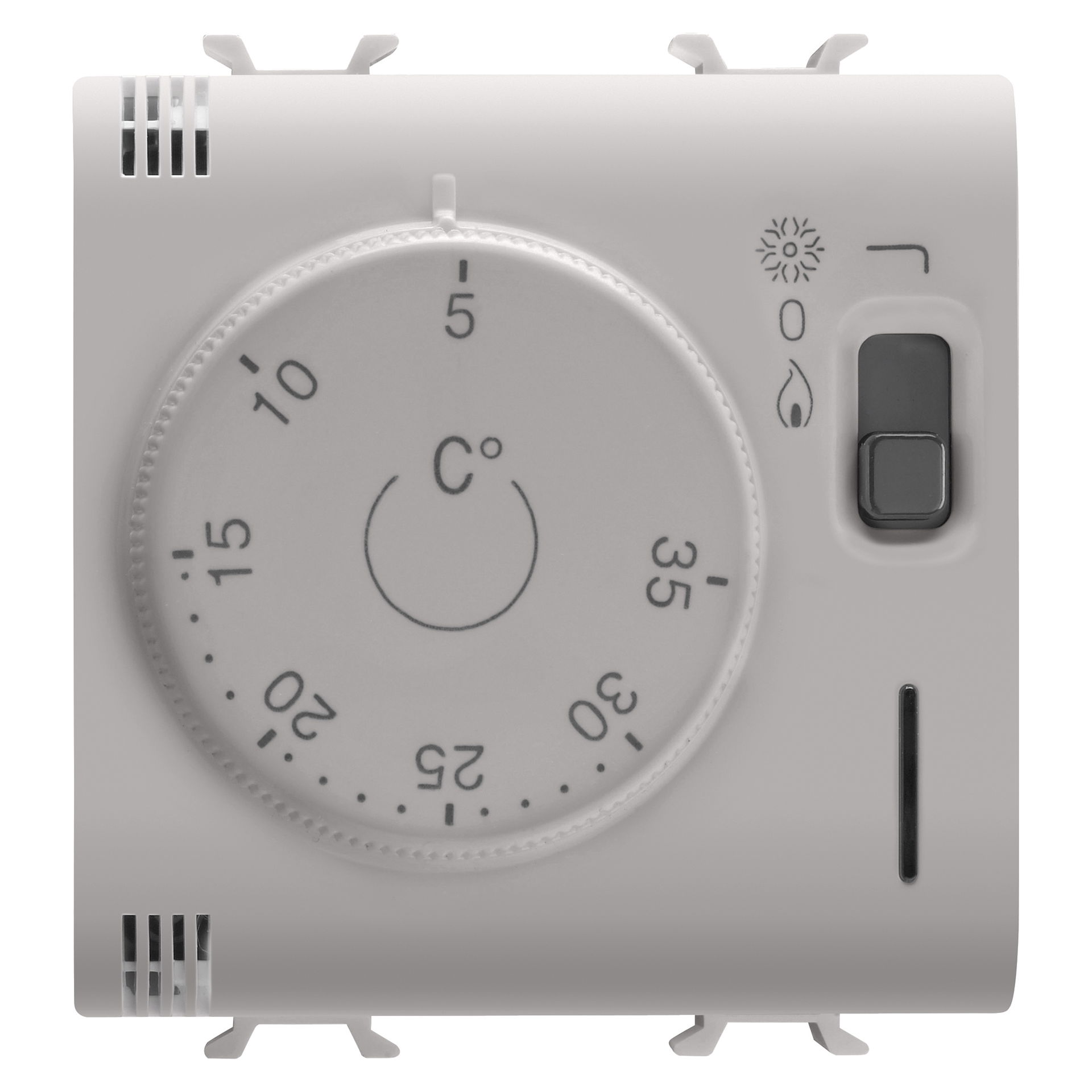 TERMOSTATO - 230Vca 50/60Hz - 2 MÓDULOS - BEIGE NATURAL SATINADO - CHORUSMART