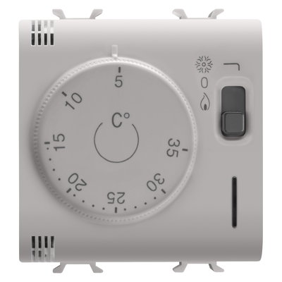 TERMOSTATO - 230Vca 50/60Hz - 2 MÓDULOS - BEIGE NATURAL SATINADO - CHORUSMART