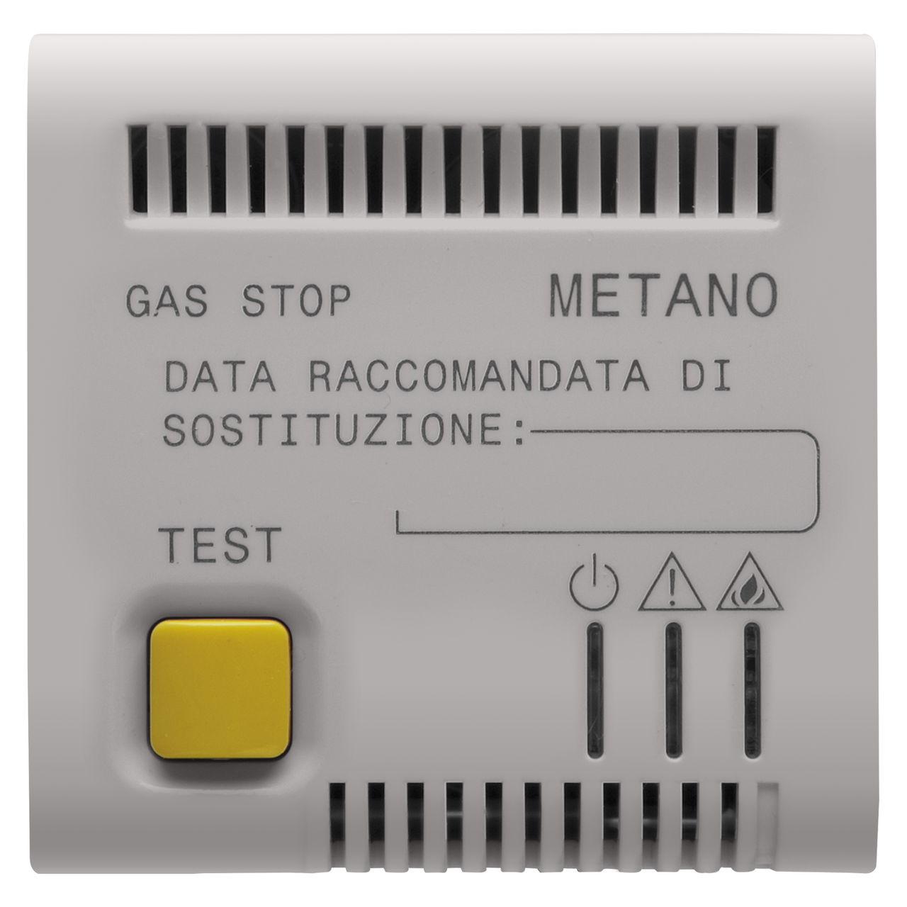 DETECTOR DE GAS METANO - 12Vca/DC - 2 MÓDULOS - SATINADO BEIGE NATURAL - CHORUSMARTMART