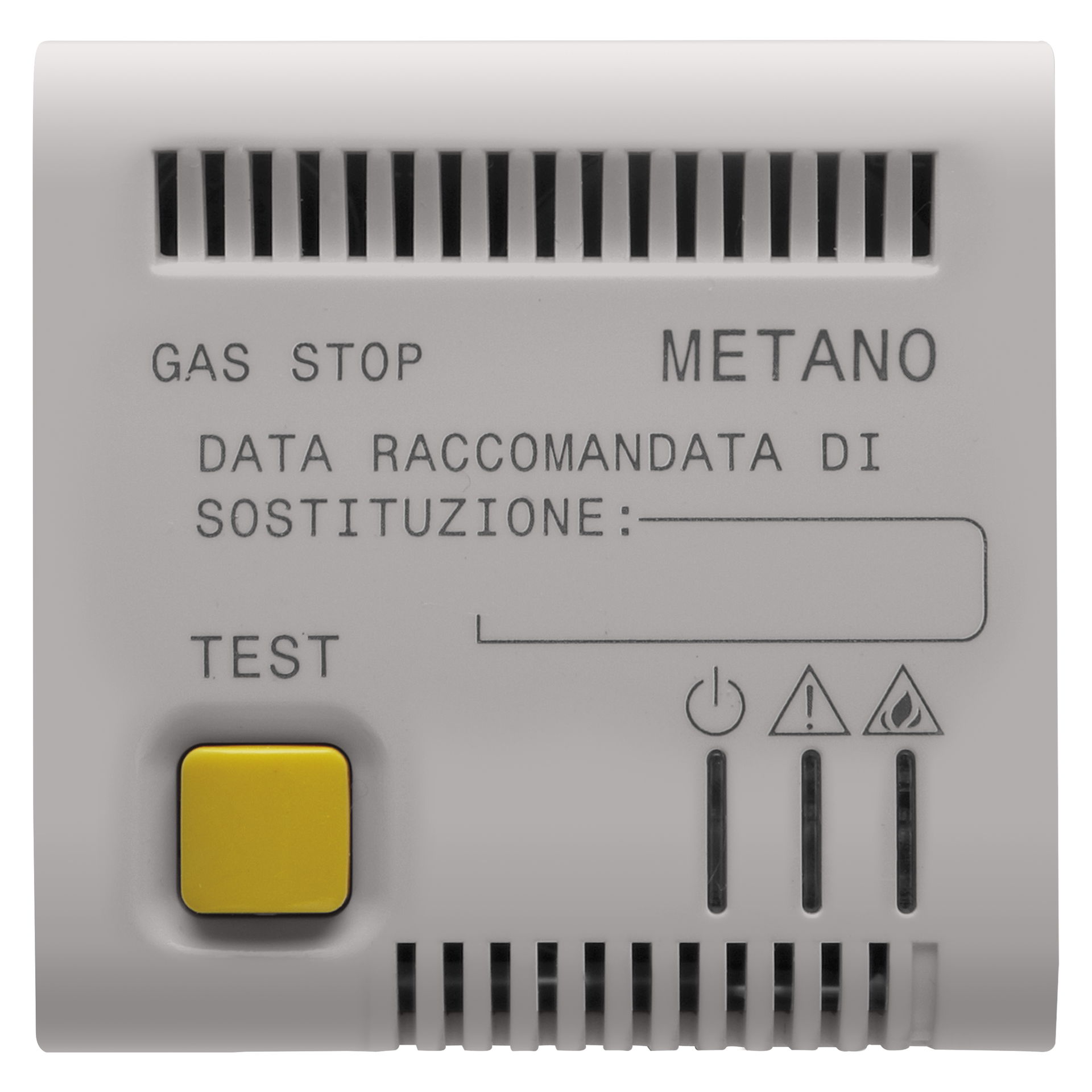 DETECTOR DE GAS METANO - 12Vca/DC - 2 MÓDULOS - SATINADO BEIGE NATURAL - CHORUSMARTMART