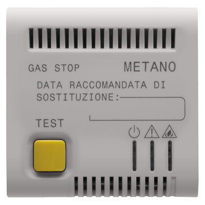 DETECTOR DE GAS METANO - 12Vca/DC - 2 MÓDULOS - SATINADO BEIGE NATURAL - CHORUSMARTMART