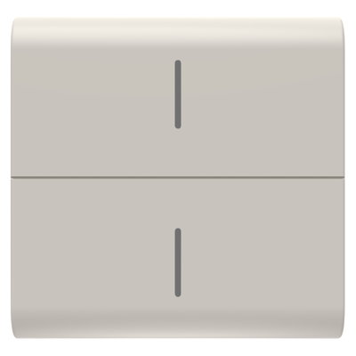 TECLA INTERCAMBIABLE PARA PANEL PULSADOR ECO CONNECTED - 2 MÓDULOS - BEIGE NATURAL SATINADO - CHORUSMART