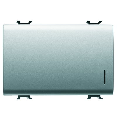 CRUZAMIENTO UNIPOLAR 250 Vca - 16AX ILUMINABLE - CON DIFUSOR - 3 MÓDULOS - TITANIO - CHORUSMART