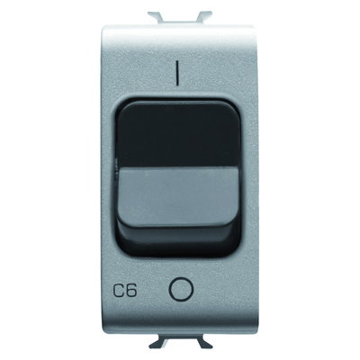 INTERRUPTOR AUTOMÁTICO MAGNETOTÉRMICO - CURVA C - 1P 6A 230Vca - 1 MÓDULO - TITANIO - CHORUSMART