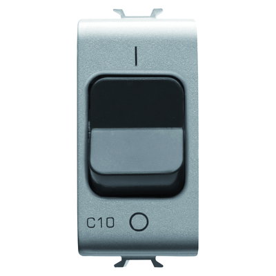 INTERRUPTOR AUTOMÁTICO MAGNETOTÉRMICO - CURVA C - 1P 10A 230Vca - 1 MÓDULO - TITANIO - CHORUSMART