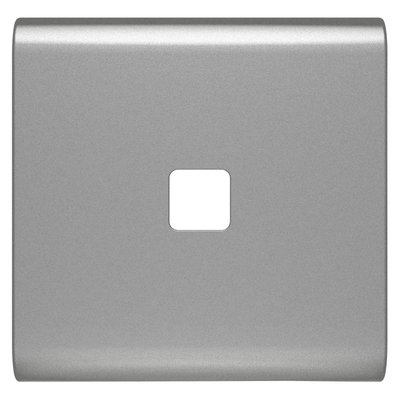TECLA INTERCAMBIABLE PARA MANDOS AXIALES - A COMPLETAR CON LENTE - 2 MÓDULOS - TITANIO - CHORUSMART