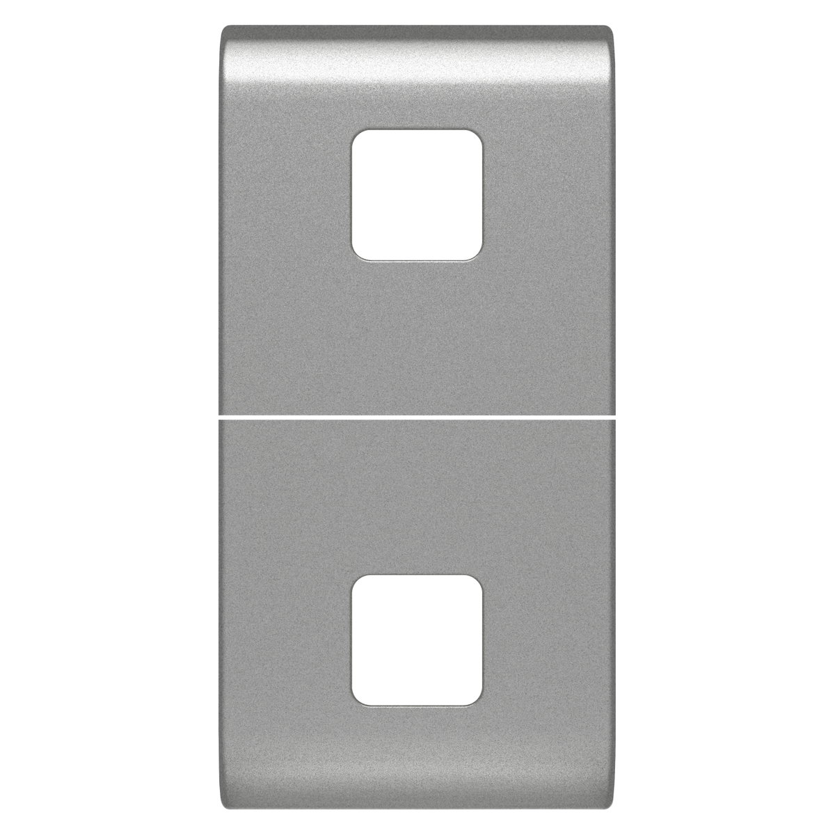 TECLA INTERCAMBIABLE PARA MANDOS AXIALES - A COMPLETAR CON 2 LENTES - 1 MÓDULO - TITANIO - CHORUSMART