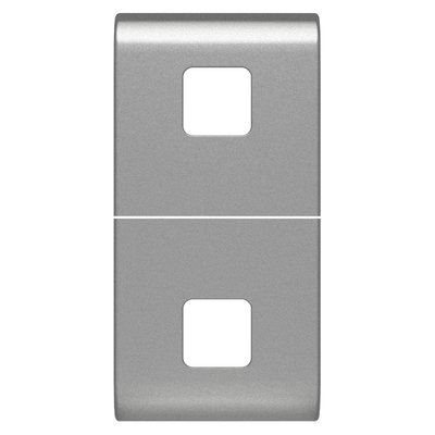 TECLA INTERCAMBIABLE PARA MANDOS AXIALES - A COMPLETAR CON 2 LENTES - 1 MÓDULO - TITANIO - CHORUSMART