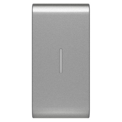 TECLA INTERCAMBIABLE PARA MANDOS AXIALES - CON DIFUSOR - 1 MÓDULO - TITANIO - CHORUSMART