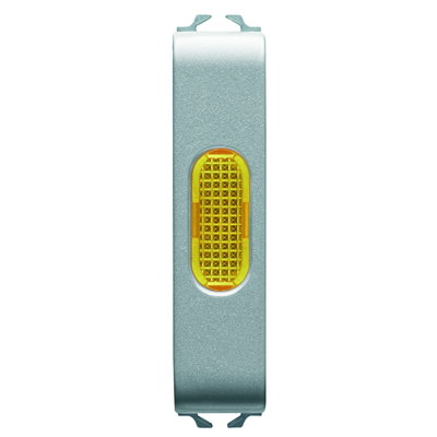 INDICADOR LUMINOSO SIMPLE - ÁMBAR - 1/2 MÓDULO - TITANIO - CHORUSMART