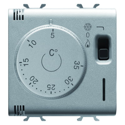 TERMOSTATO - 230Vca 50/60Hz - 2 MÓDULOS - TITANIO - CHORUSMART