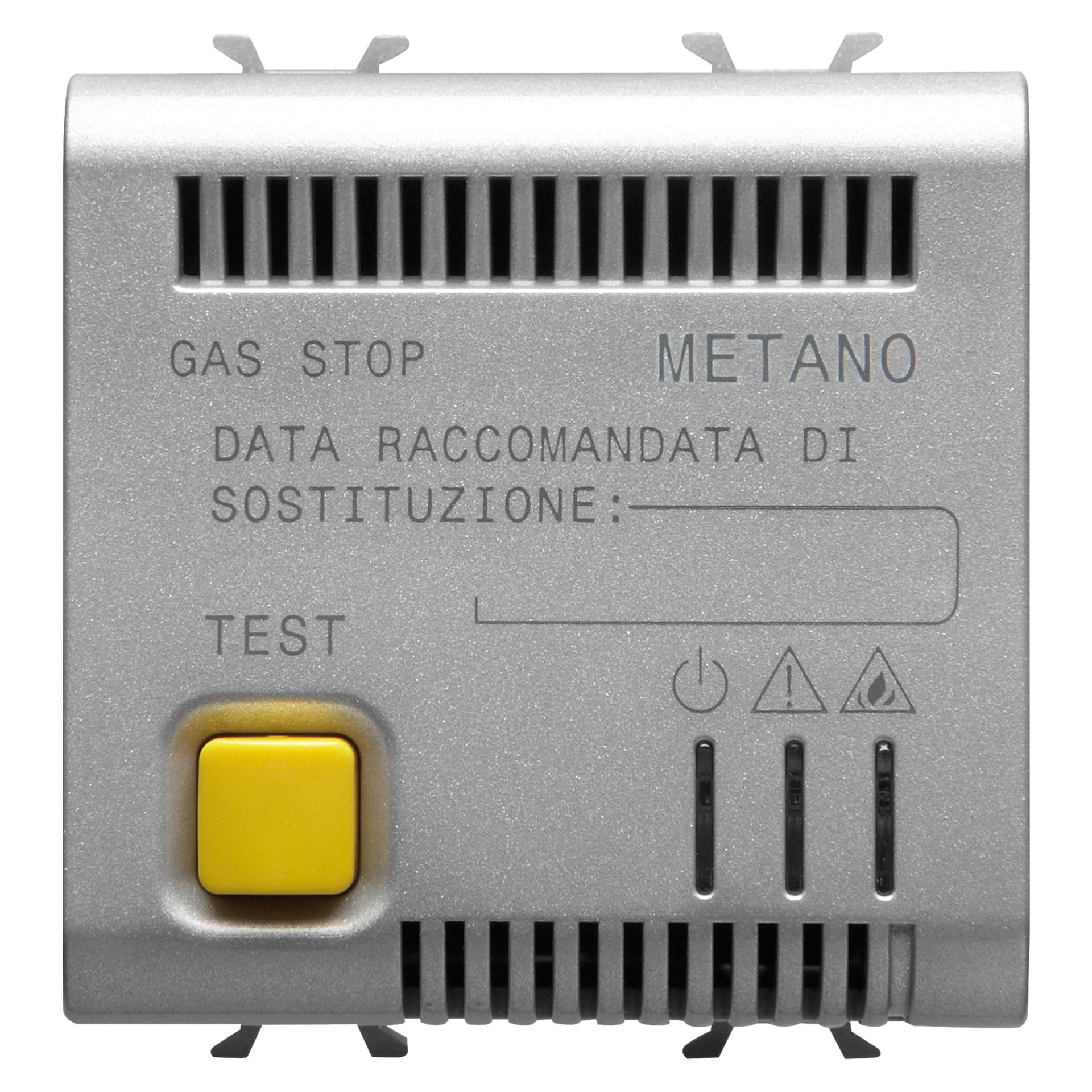 DETECTOR DE GAS METANO - 12Vca/DC - 2 MÓDULOS - TITANIO - CHORUSMART