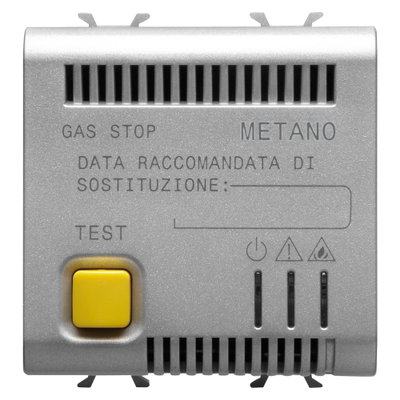 DETECTOR DE GAS METANO - 12Vca/DC - 2 MÓDULOS - TITANIO - CHORUSMART