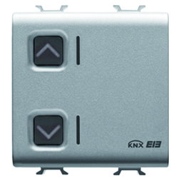 ACTUADOR PARA PERSIANAS ENROLLABLES - 1 CANAL - 6A - KNX - 2 MÓDULOS - TITANIO - CHORUSMART