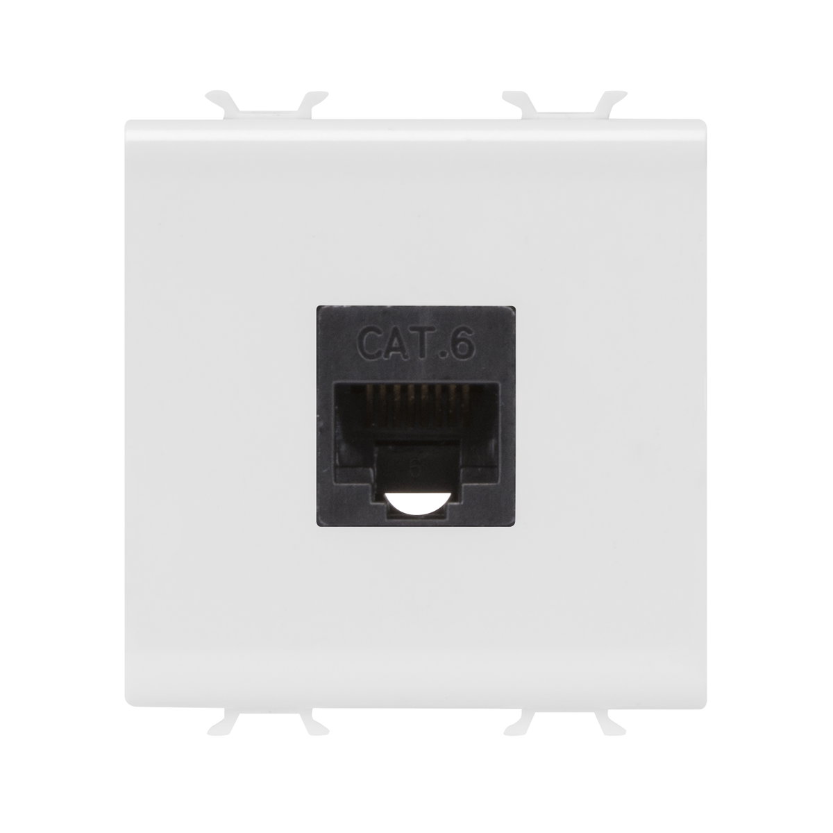 BASE RJ45 - CATEGORÍA 6 - UTP - 2 MÓDULOS - BLANCO SATINADO - CHORUSMART