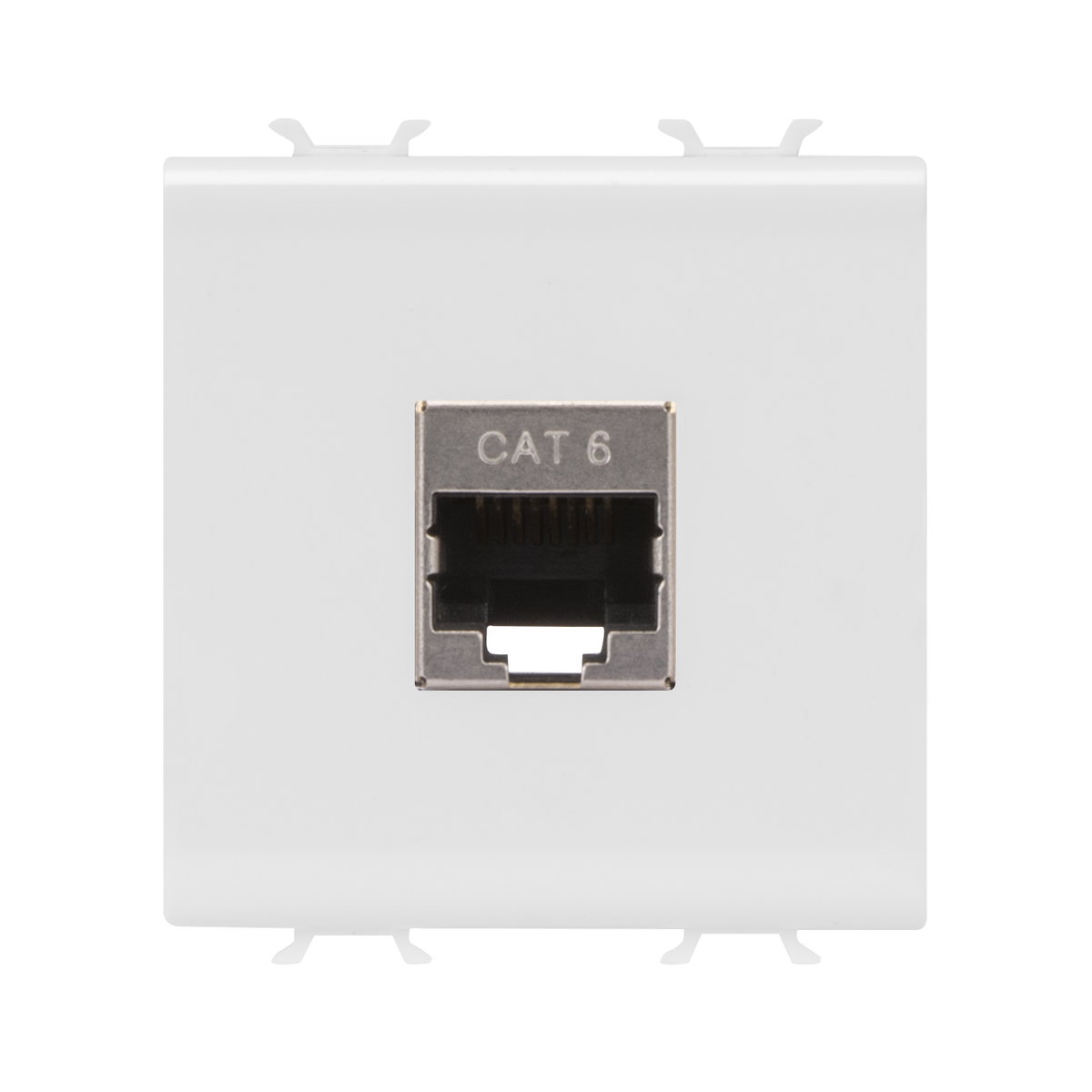 BASE RJ45 - CATEGORÍA 6 - FTP - 2 MÓDULOS - BLANCO SATINADO - CHORUSMART