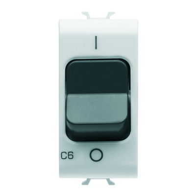 INTERRUPTOR AUTOMÁTICO MAGNETOTÉRMICO - CURVA C - 1P 6A 230Vca - 1 MÓDULO - BLANCO SATINADO - CHORUSMART