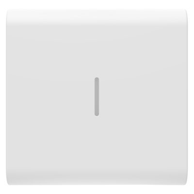 TECLA INTERCAMBIABLE PARA MANDOS AXIALES - CON DIFUSOR - 2 MÓDULOS - BLANCO SATINADO - CHORUSMART